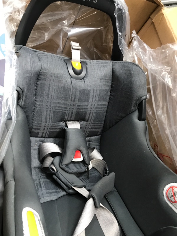 Photo 3 of Chicco KeyFit 35 Infant Car Seat - Onyx | Black Durable Woven Seat Pad Onyx