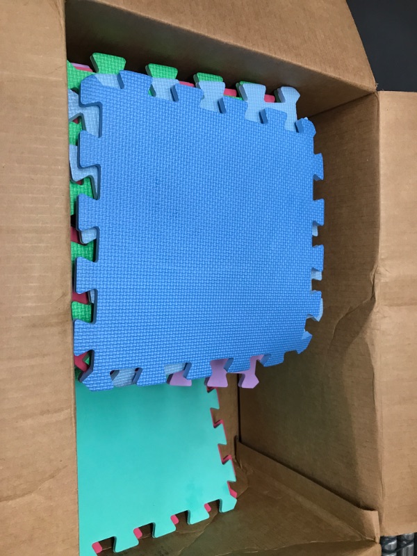Photo 1 of BalanceFrom Kid's Puzzle Exercise Play Mat with EVA Foam Interlocking Tiles