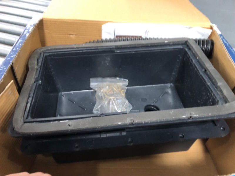 Photo 1 of Camco 55370 Vented RV/Marine Battery Box, Double Side-by-Side - Protects Your RV or Marine Battery from Collisions and Contaminants - Holds (2) Group 24 Batteries, Black