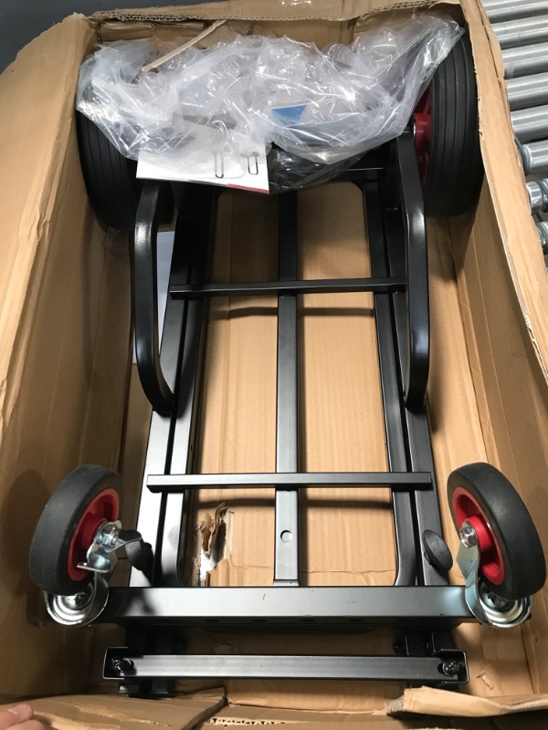 Photo 2 of Adjustable Professional Equipment - Compact 8-in-1 Folding, Foldable and Lightweight, Hand Truck/Dolly/Platform Cart, Extends Up to 27.52'' to 44.25'' - Pyle PKEQ48 27.52'' x 17''