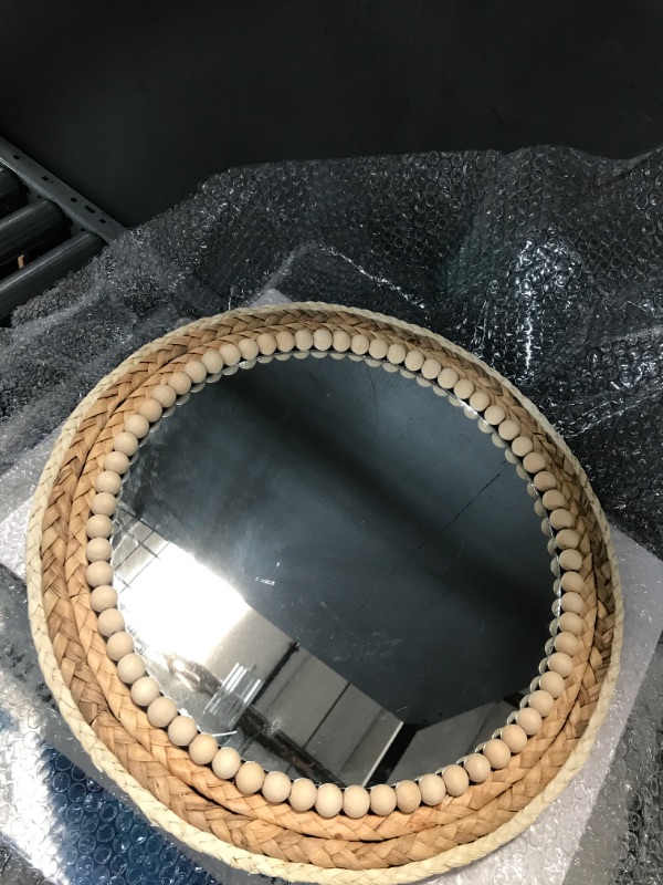 Photo 1 of 15 Inch Rattan Mirror