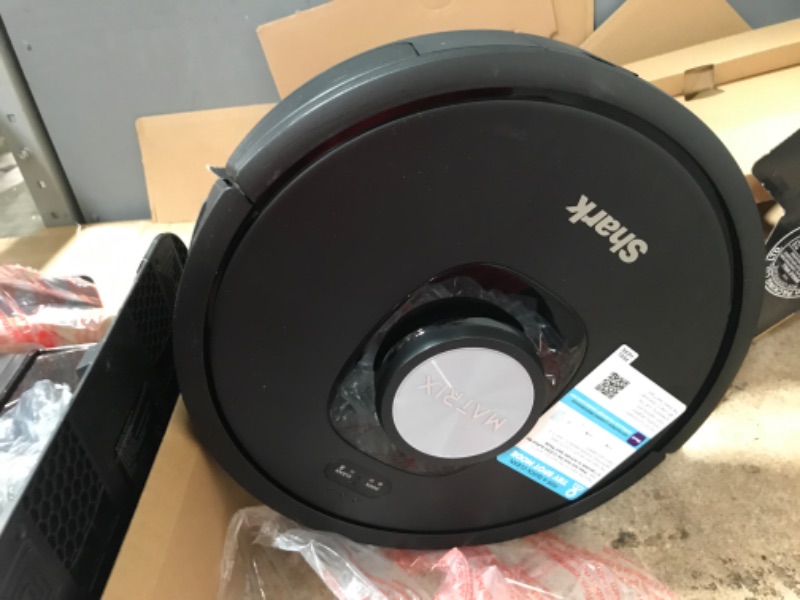 Photo 5 of Shark RV2310AE Matrix Self-Emptying Robot Vacuum with Bagless, 45-Day Capacity, Self-Cleaning Brushroll for Pet Hair, No Spots Missed on Carpets & Hard Floors, Precision Home Mapping, Wi-Fi, Black