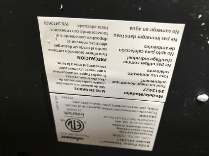 Photo 2 of ***Leaking Steam Pressure** Wagner Spraytech 0282014 915e On-Demand Steam Cleaner & Wallpaper Removal, Multipurpose Power Steamer, 18 Attachments Included (Some Pieces Included in Storage Compartment) 915 Steam