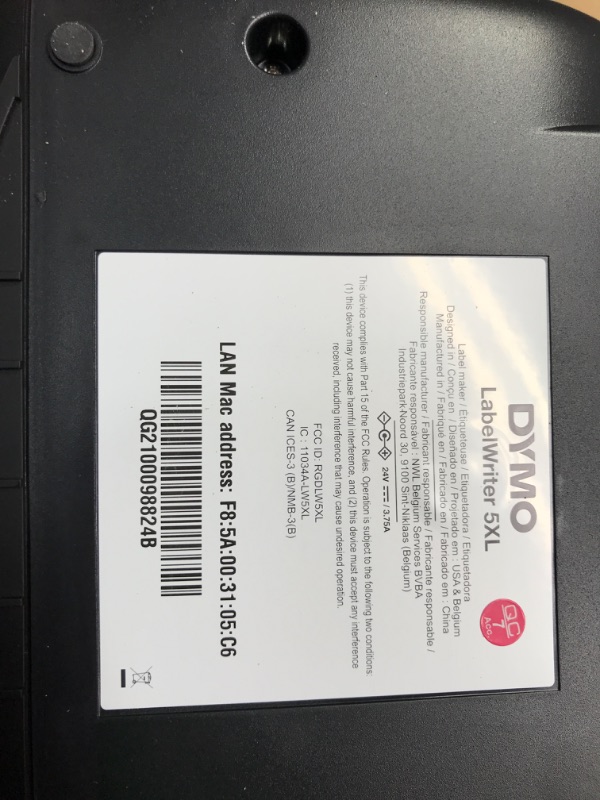 Photo 3 of DYMO LabelWriter 5XL Label Printer, Automatic Label Recognition, Prints Extra-Wide Shipping Labels (UPS, FedEx, USPS) from Amazon, eBay, Etsy, Poshmark, and More, Perfect for eCommerce Sellers LabelWriter 5XL Thermal Label Printers