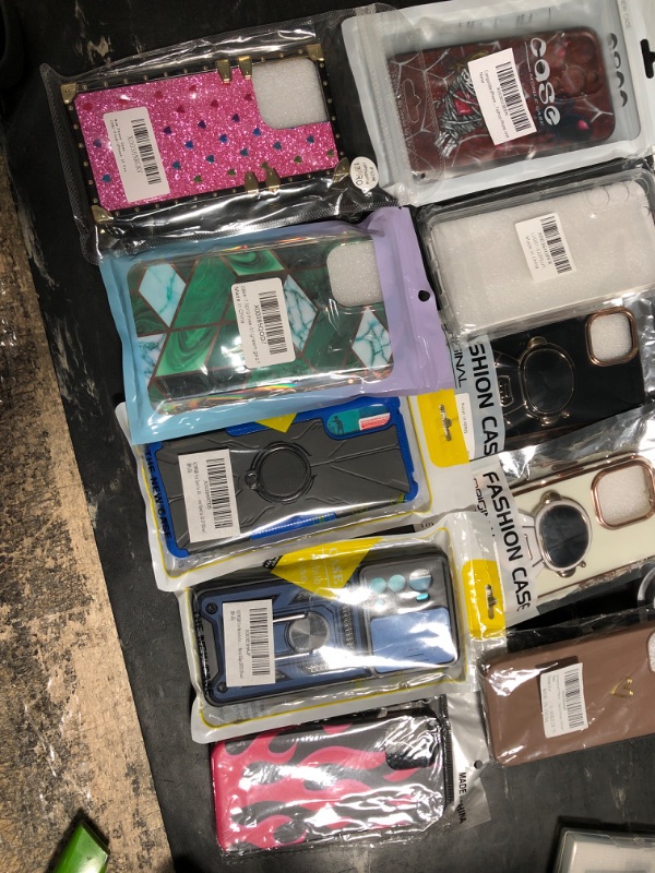 Photo 1 of 10 PACK OF MISCELLANEOUS IPHONE AND ANDROID PHONE CASES 