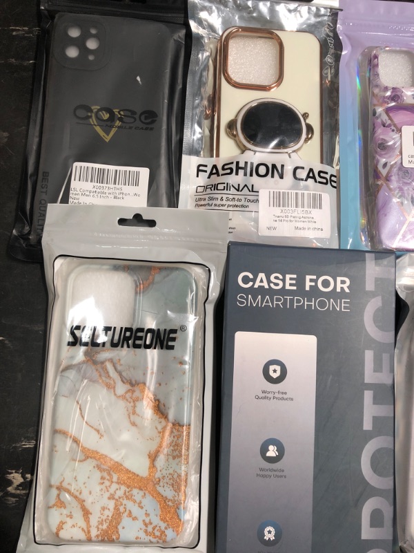 Photo 1 of 7 PACK OF MISCELLANEOUS IPHONE AND ANDROID PHONE CASES 