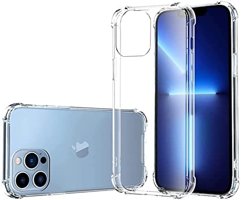 Photo 1 of Huegu Case Compatible with iPhone 13 Pro 6.1-Inch, Anti-Scratch Clear Back Shockproof Hard Bumper Transparent Cover for iPhone 13 Pro.
3 PACK