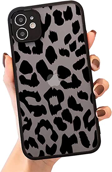 Photo 1 of SUBESKING Compatible with iPhone 13 Matte Black Leopard Print Phone Case for Women Girls Teens,Clear Hard PC Cute Cheetah Pattern Design Silicone Soft TPU Bumper Slim Protective Cover 6.1 Inch    3 pack    3 PACK
