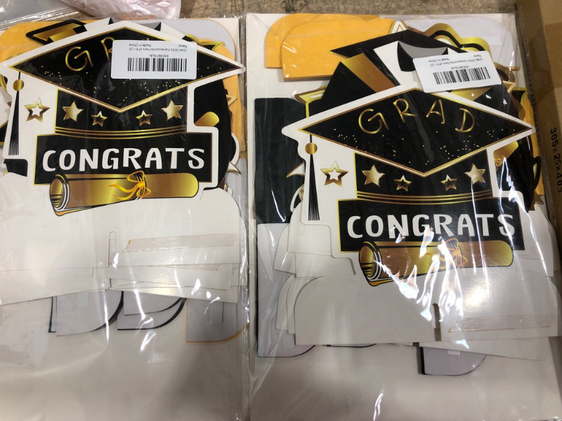 Photo 1 of 2 ITEMS 2022 GRADUATION PARTY DECORATIONS 9 PC BUNDLE