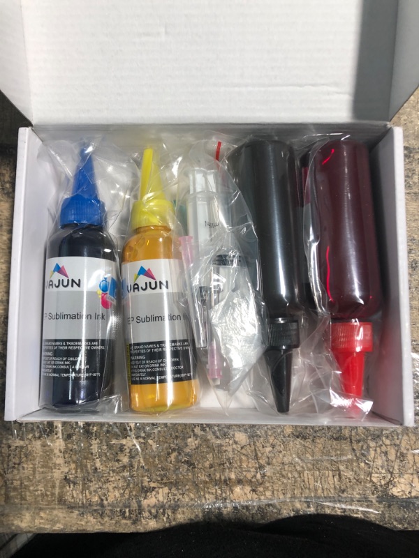 Photo 2 of VAJUN 400ml Sublimation Ink for Epson C88 C88+ WF7710 WF7720 WF7110 WF7210 ET2720 ET2750 ET4700 Inkjet Printers Heat Press Transfer on Mugs, Plates, Polyester Shirts, Phone Cases etc