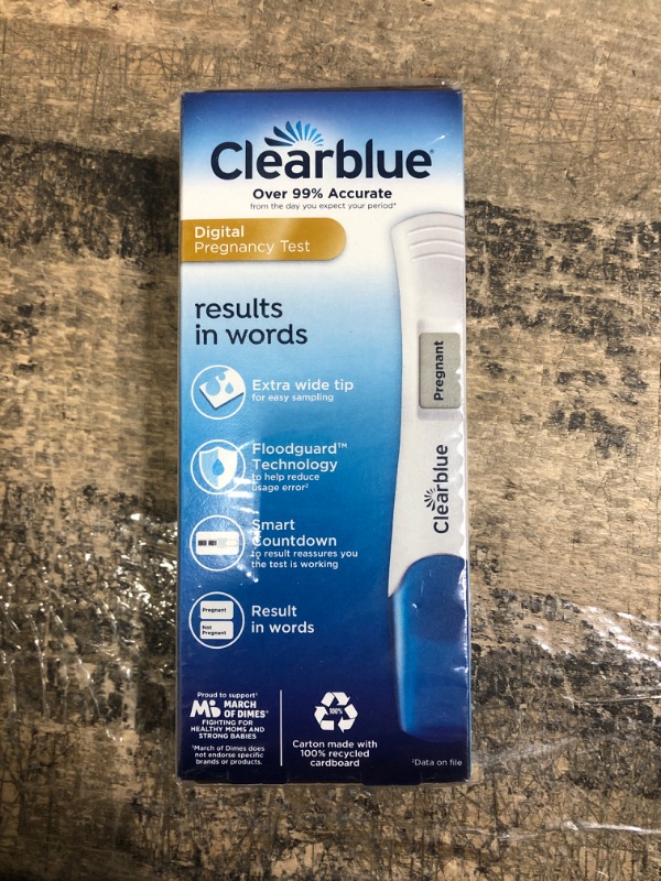 Photo 2 of Clearblue Digital Pregnancy Test with Smart Countdown, 3 Count (Pack of 1) 3 Pregnancy Tests best by 10/31/24