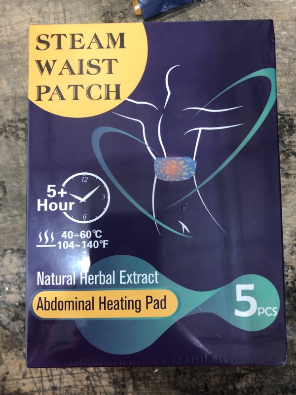 Photo 2 of Back Pain Relief Therapy, Wearable Period Pain Relief Patches, Heat Therapy Patches for Waist, Natural Extract Combo Pack Heat Wraps for Belly, Portable & Large Area Heating Pads, 5 Pack Big-Waist