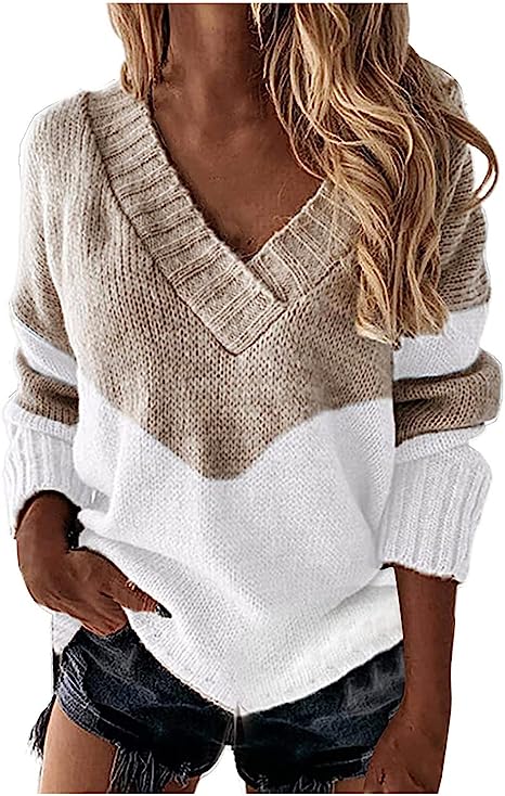 Photo 1 of Fall Sweaters for Women Long Sleeve Turtleneck Slim Fitted Lightweight Crewneck Pullover Knit Jumper Tops Knit Sweater- large 