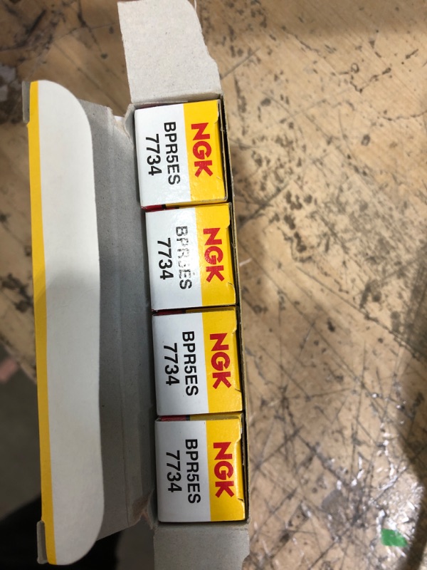 Photo 1 of NGK 7734 Spark Plug - BPR5ES, 4 Pack