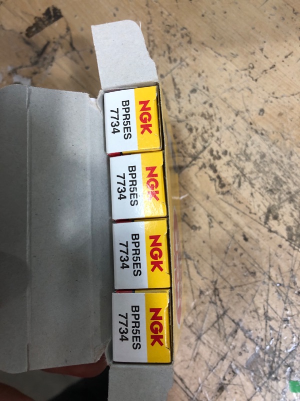 Photo 1 of NGK 7734 Spark Plug - BPR5ES, 4 Pack