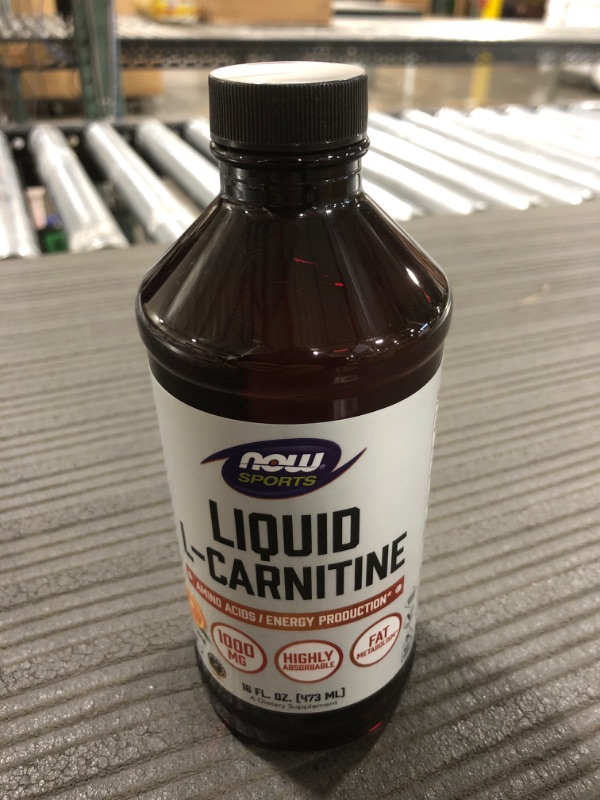 Photo 3 of NOW Sports L-Carnitine 1000 mg Liquid, Citrus - 16 fl oz bottle