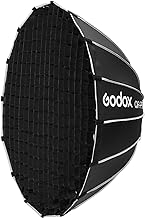 Photo 1 of Godox QR-P90T 35.4" 90cm Quick Release Parabolic Softbox for Godox SL60II SL150III SL300III AD400PRO AD600BM SZ300R VL300 Other Bowen Mount Studio Flash Speedlite