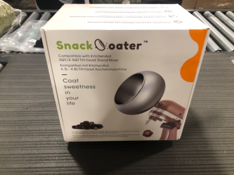 Photo 3 of Aieve Snack Coater Compatible with KitchenAid Tilt-Head Stand Mixer for Making Chocolate Covered Almonds, Pistachio, Peanut, Freeze Dried Strawberry, Raisin, Macadamia Nuts and Blueberry