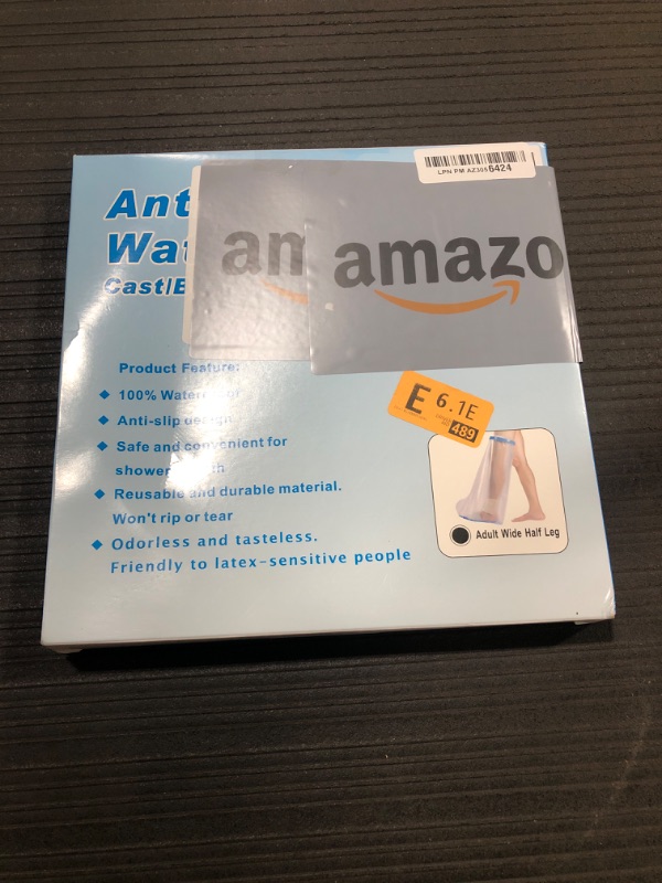 Photo 3 of Waterproof Extra Wide Leg Cast Cover for Shower Adults, Extra Large Leg Shower Cover with Non-Slip Bottom, Watertight Foot Protector for Plus Size Adults Surgery Shower Boot