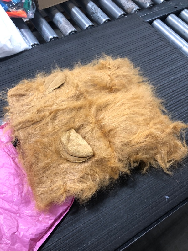 Photo 2 of Lion Mane for Dog, 2024 Dog Lion Mane, Lions Mane for Dogs, Dog Costumes for Small Medium Large (Medium Dogs-Light Brown)