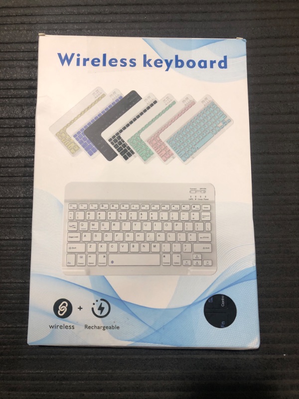 Photo 3 of Bluetooth Keyboard for iPad 10th Generation, iPad Pro 13/12/11/10/9/8/7 inch, iPad Air 13/11th Gen, iPad Mini, Samsung Xiaomi Tablets, etc. - Slim Wireless Portable Travel Office Computer Accessories