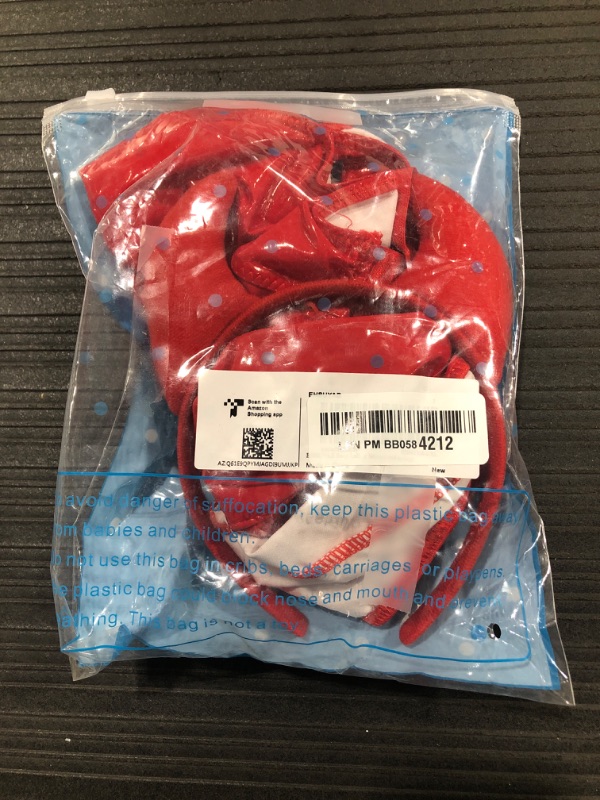 Photo 1 of EHSUYAB 2Pcs Sexy Devil Costume For Women Halloween, Wet Look Bodysuit Lingerie Valentines Day Date Night Red X-Large