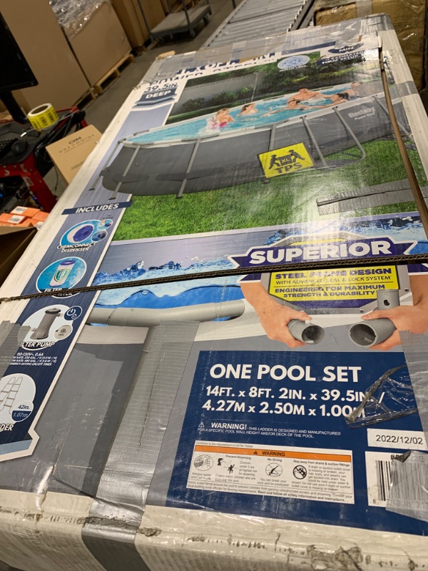 Photo 3 of Bestway - Power Steel 14' X 8'2" X 39.5" Above Ground Pool Set - Multi