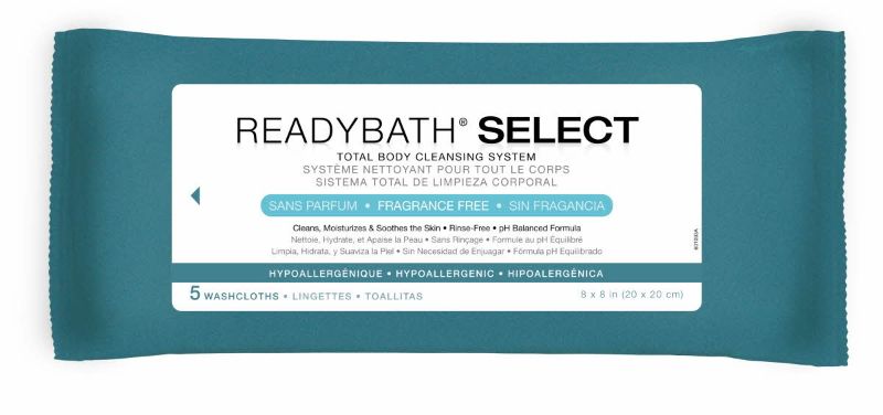 Photo 1 of ReadyBath SELECT Medium-Weight Wash Cloth, Fragrance Free, 5/Pack
