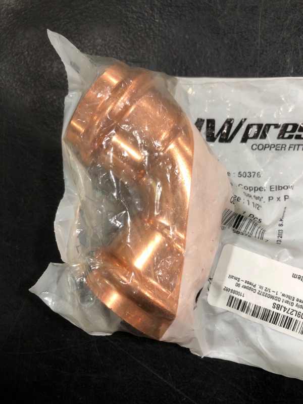 Photo 2 of Supply Giant QDMO2372 Copper 90 Degree Elbow, 1-1/2 in. Press- Small