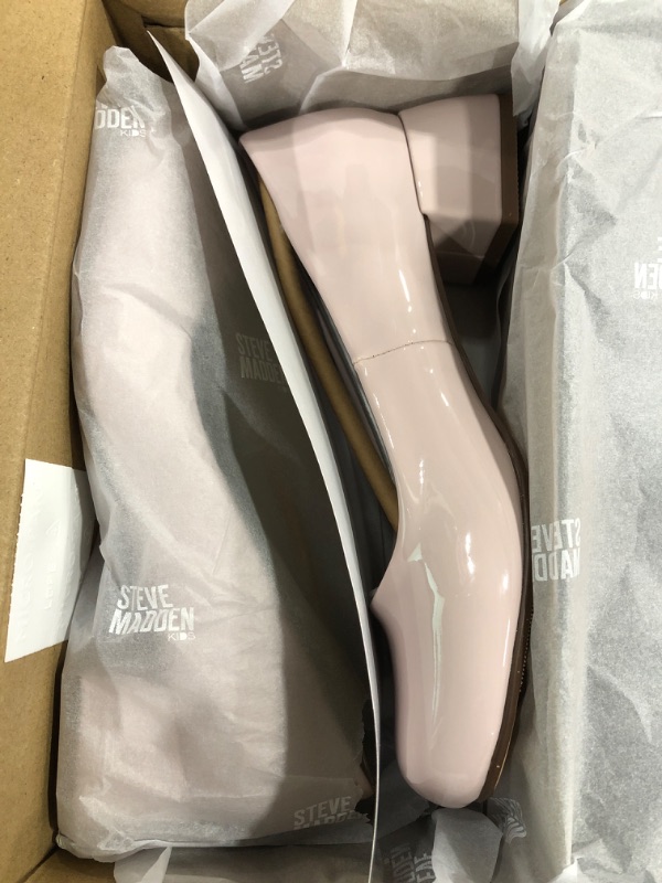 Photo 2 of Steve Madden Girls Shoes Girls Jenna Pump, Blush Patent, 3 Little Kid