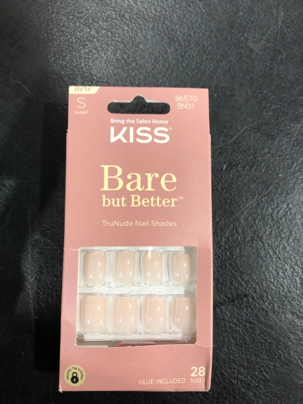 Photo 2 of KISS Bare But Better TruNude Fake Nails - Nudies - 28ct