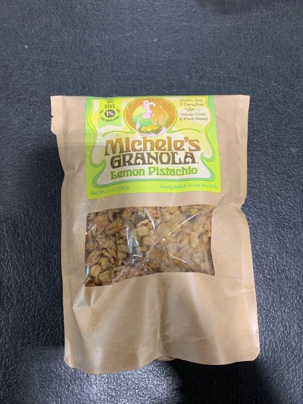 Photo 1 of EXP 12/25/2024 MICHELES GRANOLA Lemon Pistachio Granola, 12 OZ