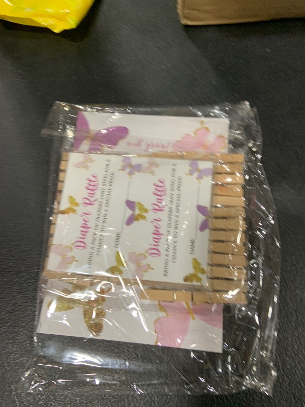 Photo 2 of 2 Butterfly Baby Shower Game,Don't Say Baby Clothespin Games,Diaper Raffle Tickets,Baby Shower Decorations,Baby Shower Game Gender Neutral,Baby Shower Package,Funny Baby Shower Games-6