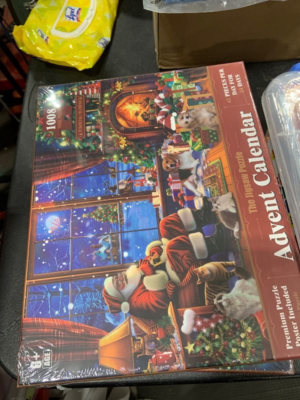 Photo 1 of Advent Calendar Puzzle, Christmas Jigsaw Puzzle Advent Calendar 2024 Kids, Over 1000 Pieces Puzzle Advent Calendar for Parents, Families, Adult, Kids, Boys, Girls, Teen, Daily Surprises Advent Calendars Christmas Gifts