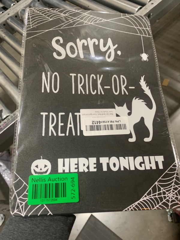 Photo 1 of Please Take One Be Kind and Leave Some Behind for the Other Trick or Treaters Tin Sign Vintage Halloween Wall Decor for Kitchen Home Front Door Signs 12x16 Inch