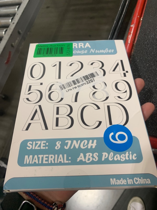 Photo 1 of IVERRA 8 Inch Large Floating House Numbers, Black Modern House Number for Outside, Big Plastic Exterior Address Numbers for Door Wall Street (6)