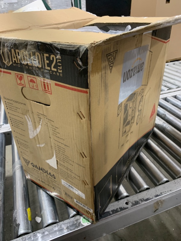 Photo 1 of GAMDIAS ATX Mid Tower Gaming Computer Case for Desktops & PC, 2X 200mm ARGB LED PC Case Fans Sync with Motherboards, Support Front 360mm & Top 240mm Cooler, Front & Side Tempered Glass Black