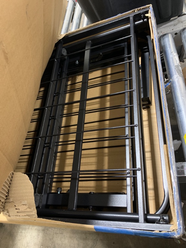 Photo 1 of VIPSHOW 18 Inch Queen Metal Bed Frame Folding Bed Frame Tool-Free Assembly Mattress Foundation No Box Spring Needed Platform 2500lbs Heavy Duty Steel Slats, Noise-Free, Easy Assembly, Black