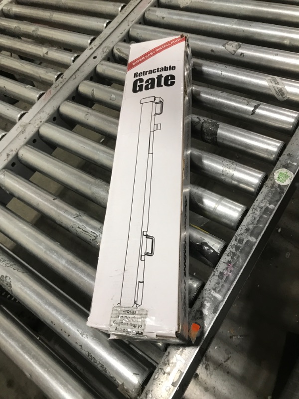 Photo 1 of 20 Inches Tall Retractable Dog Gate to Step Over, Short Pet Gate for Doorways, Extends up to 55" Wide, Step Over Puppy Gates for The House Mesh Doggie Gates Small Dog Gate Indoor Outdoor (White)