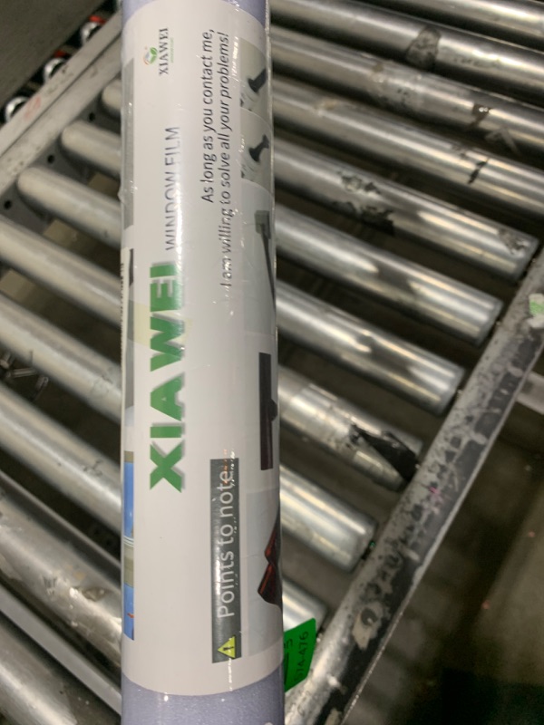 Photo 1 of Frosted Glass Window Film with Tools,Reusable Window Privacy Film,Static Clings Window Film Kit for Home Bathroom and Office. (Pure, 23.6Inch×196.9Inch)