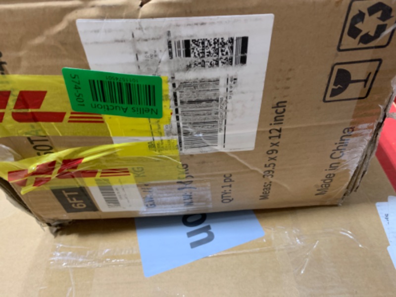 Photo 1 of Treepool 6FT Pre-Lit Artificial Christmas Tree with 1458 PE&PVC Mixed Branch Tips, 400 Warm White Lights, Hinged Premium Spruce Fake Xmas Trees, Green, Foldable Base