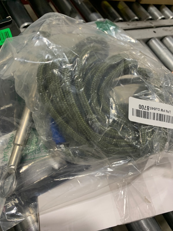 Photo 1 of PIOSRTRR Grappling Hook with Rope-Includes Nylon Rope 6/8/10mm 50FT,Functional Grapple Hook and Double Carabiner,for Magnet Fishing/Drag/Tree Limb Removal