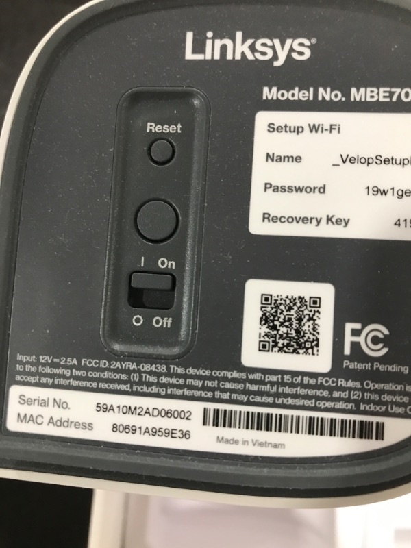 Photo 4 of Linksys Velop Pro 7 WiFi Mesh System | Three Cognitive Tri-Band routers | 10 Gbps Speeds | 9,000 sq. ft. Coverage| Connect 200+ Devices | 3 Pack MBE7003 | 2023 Release
