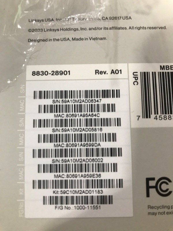 Photo 3 of Linksys Velop Pro 7 WiFi Mesh System | Three Cognitive Tri-Band routers | 10 Gbps Speeds | 9,000 sq. ft. Coverage| Connect 200+ Devices | 3 Pack MBE7003 | 2023 Release