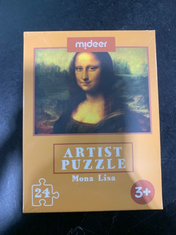 Photo 2 of YOGEON 24 Pieces Da Vinci Mona Lisa Puzzle, Toddler Artist Puzzles for Kids Ages 3-5,4-6 Easy-an Intellectual Decompression Entertainment Game and Preschool Educational Learning Toys