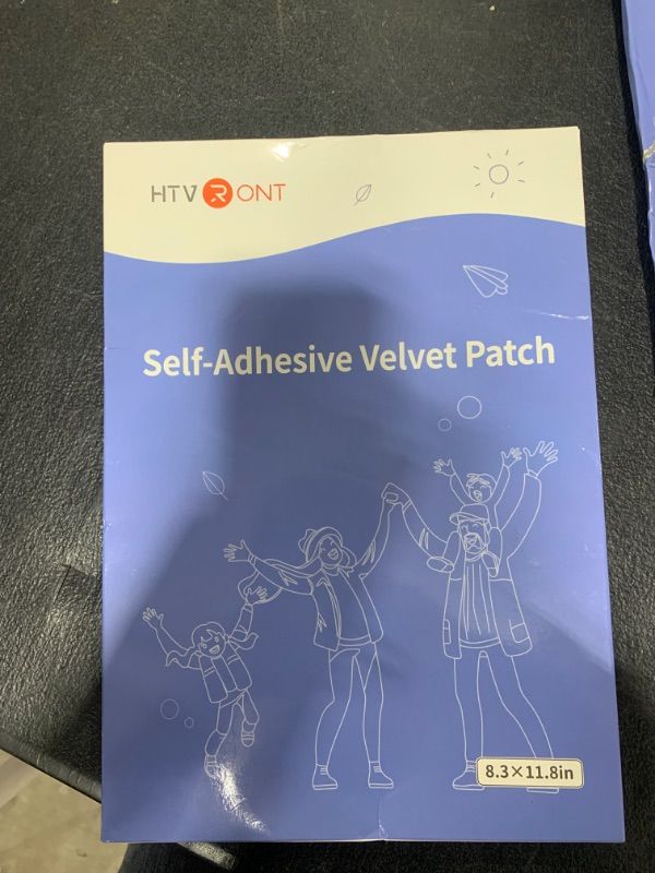 Photo 2 of HTVRONT Velvet Repair Patch, 10 Sheets 8.3×11.8in Velvet Couch Patch Repair Fabric, Fabric Patches Self Adhesive for Furniture, Sofas, Car Seats and Pillow(Grey)