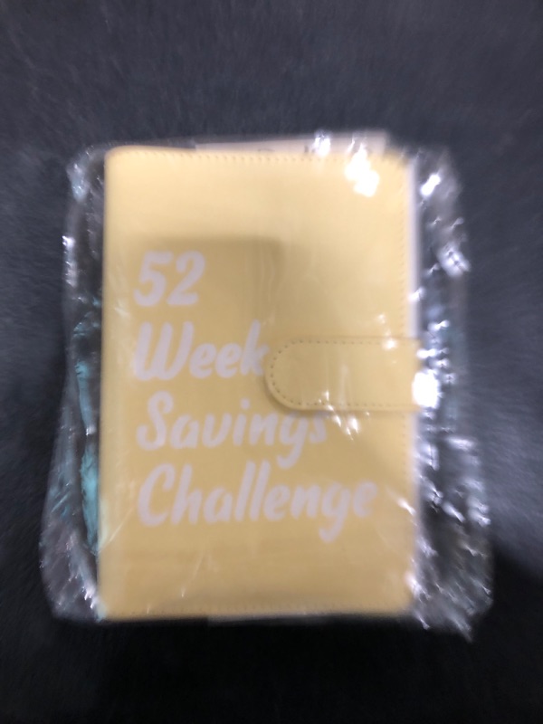 Photo 2 of 52 Week Savings Challenge, Reusable Budget Book with Cash Envelopes, A6 Money Organizer for Cash, Budget Book Planner, Money Binder for Saving (Color :Yellow)