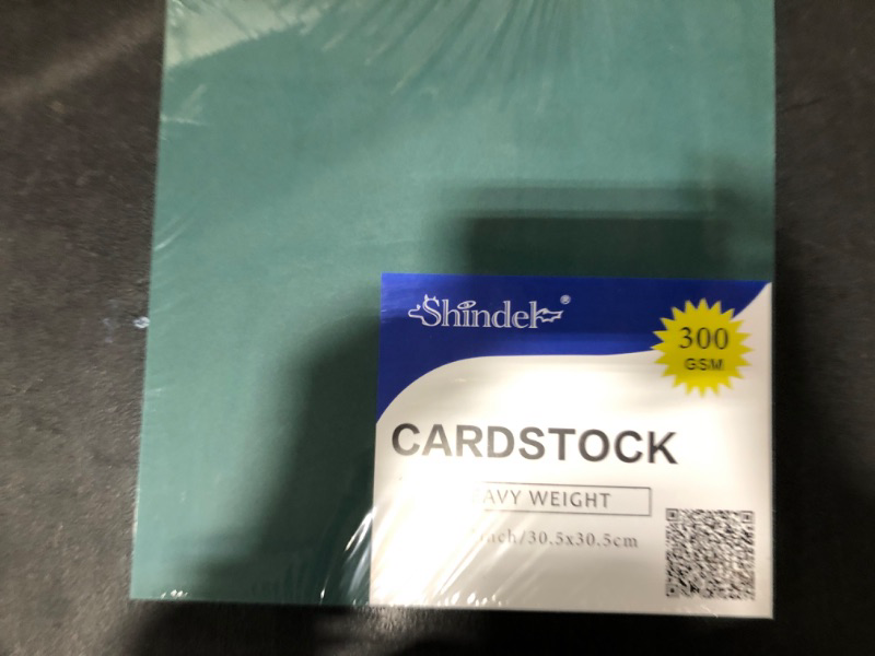 Photo 2 of Shindel 50 Sheets Green Cardstock, 12 x 12 Inch Printer Paper 300gsm Thick Cardstock Paper for DIY Cards Making, Greeting Cards, Paper Crafting, Invitations, Back to School Supplies