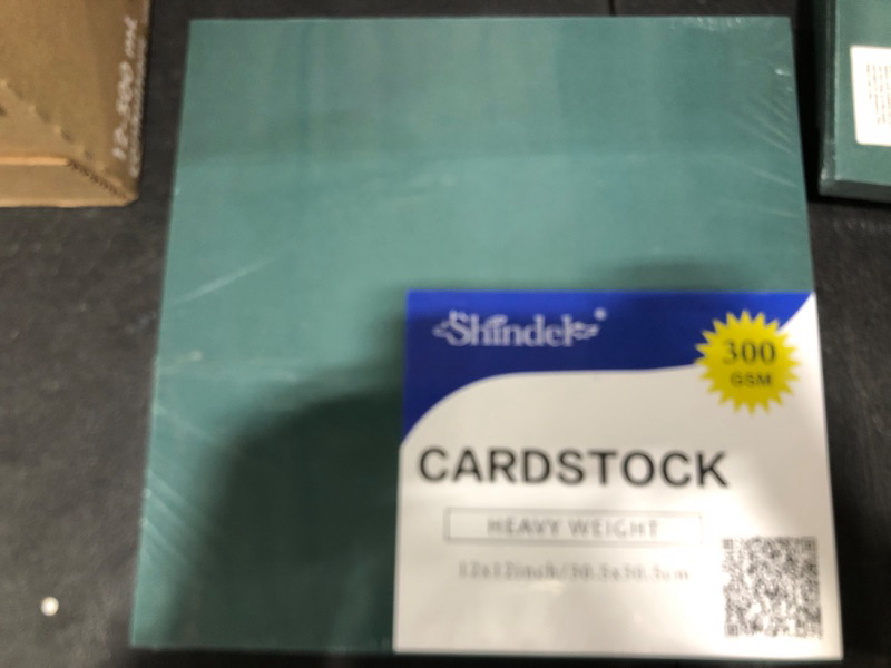 Photo 1 of Shindel 50 Sheets Green Cardstock, 12 x 12 Inch Printer Paper 300gsm Thick Cardstock Paper for DIY Cards Making, Greeting Cards, Paper Crafting, Invitations, Back to School Supplies