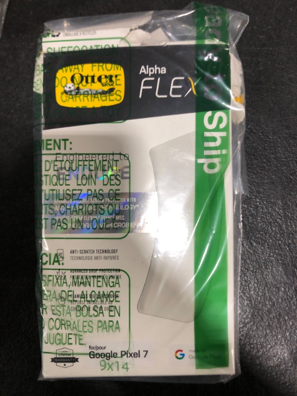 Photo 2 of OtterBox Google Pixel 7 Alpha Flex Antimicrobial Screen Protector - CLEAR, precision fit, crystal clarity, flawless touch response, easy installation